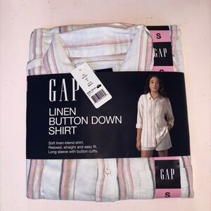 GAP linen button down shirt NWT